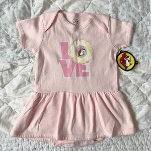 Pink Dress‎ and bodysuit for baby from Buccees, 3-6 mo